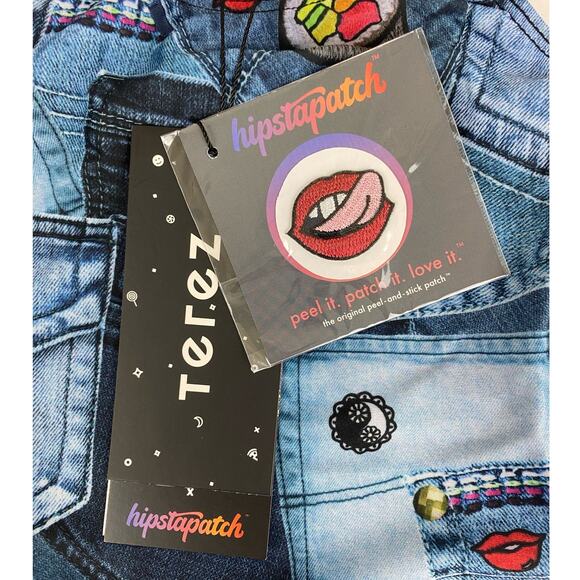 Terez Baby One Piece Denim Look Hipstapatch Swimsuit NEW Size 2 - Picture 3 of 5